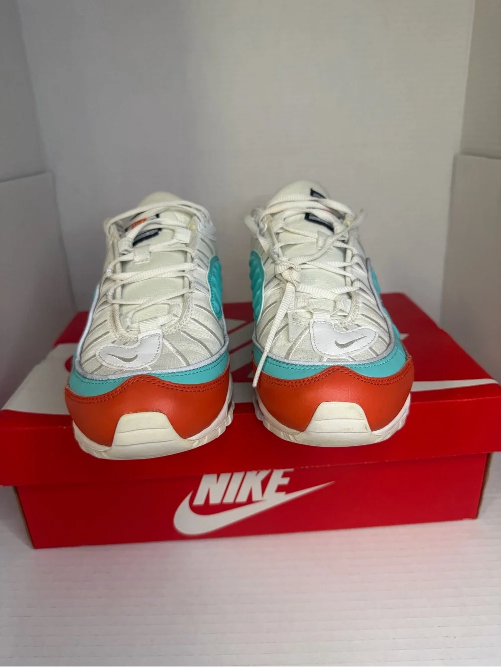 Nike Air Max 98 SE Cosmic Clay/Light Aqua Womens Shoes Size 8 AT6640 801 W/Box
